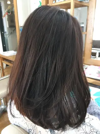 ミディアム 新宿/美髪矯正 髪質改善/韓国風山本のヘアスタイル