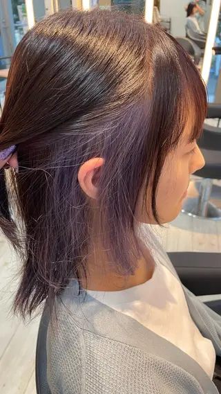 ショート カラー ブリーチ/髪質改善/ ハイトーン/暖色のヘアスタイル