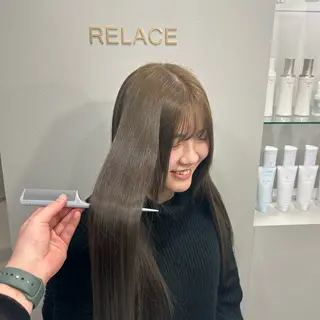 ロング カラー 東尾 凜のヘアスタイル