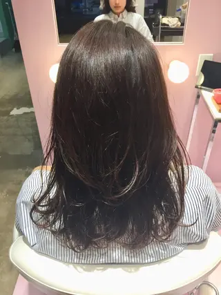 セミロング 所渉/韓国レイヤー /ウルフカットのヘアスタイル