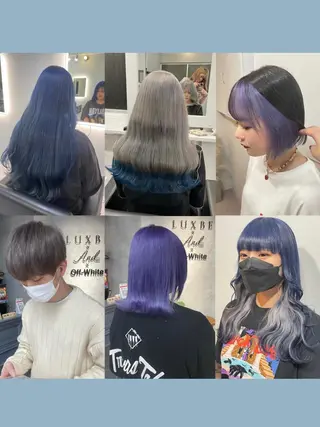 ロング カラー ヘアアレンジ メンズ Cielro【 シェイロ 】所属・Cielro/ダブル カラー/西田咲希のヘアスタイル