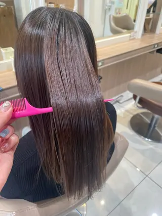 ロング パーマ 韓国ヘアメイク🎀/ 縮毛矯正✨山本媛香のヘアスタイル