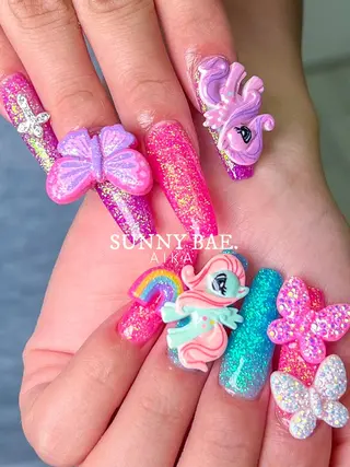 ロング ネイル Made By AIKAのネイルデザイン