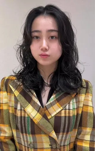 セミロング 🩵縮毛矯正・ボブ 岩原朋也🩵のヘアスタイル