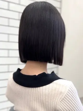 ショート 莉乃/縮毛矯正/髪質 改善/艶カラーのヘアスタイル