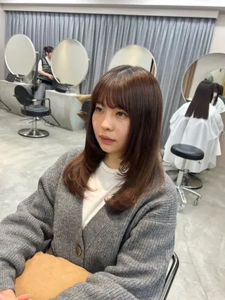 セミロング 🪞表参道パーマ Nikachi🪞のヘアスタイル