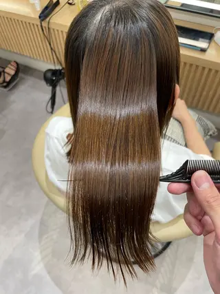 ロング カラー パーマ 巻ける縮毛矯正/ボブ 小顔カット大和田拓夢のヘアスタイル