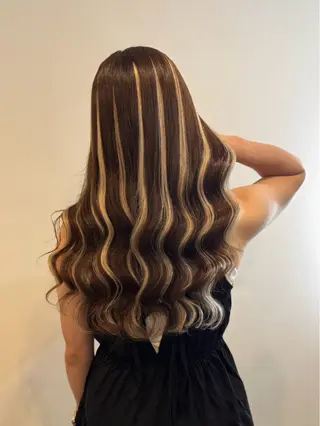 ロング REINA エクステ/ヘアセットのヘアスタイル