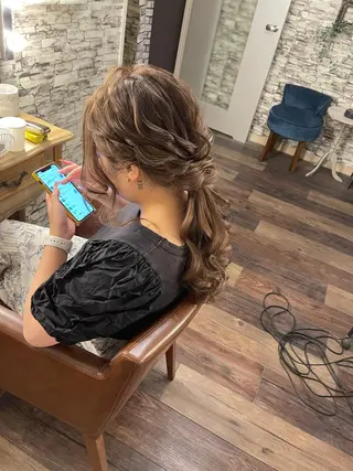 ロング ヘアアレンジ hair make  Lucciのヘアスタイル