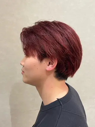 ショート カラー メンズ 小川 泉美のヘアスタイル