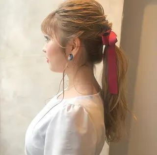 ヘアアレンジ 圧倒的透明感カラー nana🦕のヘアスタイル