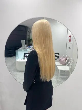 ロング カラー ヘアアレンジ 韓国アイドル🤍ブリ ーチカラー🤍わかなのヘアスタイル