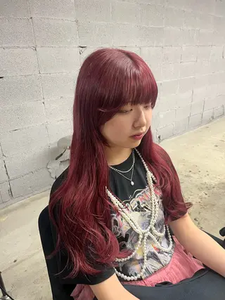 ロング col sapporo所属・あざと可愛い💓 盛れる顔まわり/uiのヘアスタイル