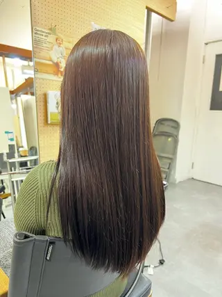 セミロング 髪質改善　ナカゾノ タケシのヘアスタイル