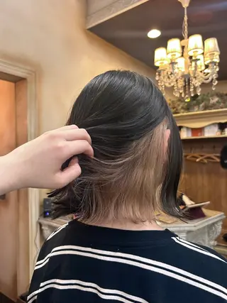 ミディアム カラー abilita MIYUのヘアスタイル
