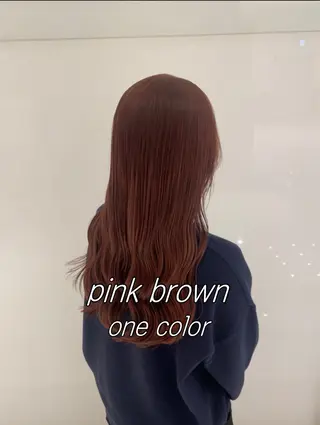 カラー 自然と惹かれる🪷 艶カラー/茉優♩のヘアスタイル