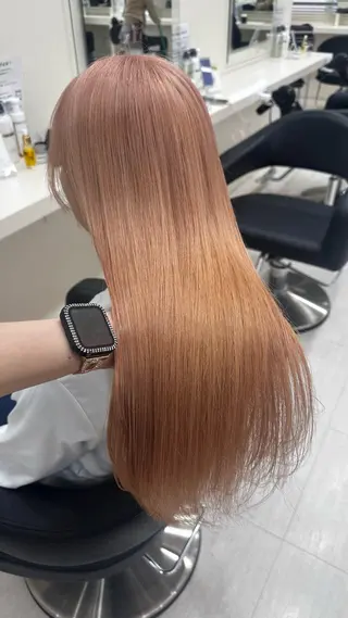 ロング ️🫧 AINE 🫧ハイトーンカラーのヘアスタイル