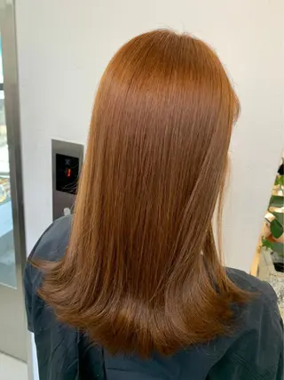 セミロング カラー 🧸艶々韓国ヘア 🧁mizunaのヘアスタイル