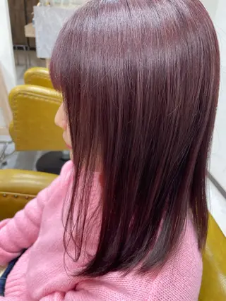 セミロング カラー 大内 カオリのヘアスタイル
