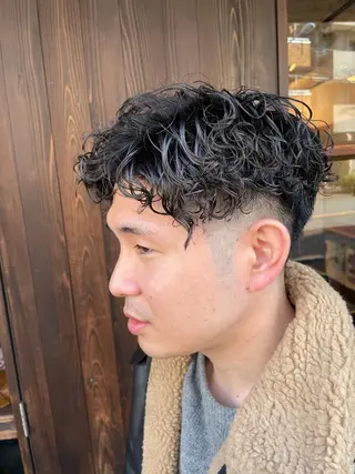 メンズ 早稲田/メンズパーマ /カラー/松井聖虎のヘアスタイル