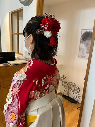 ミディアム ヘアアレンジ 奥山 沙季(大井町)のヘアスタイル