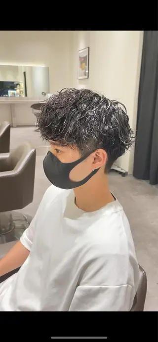 ショート パーマ メンズ Reginavita栄所属・メンズ特化/ 本日空き○/岡本一真のヘアスタイル