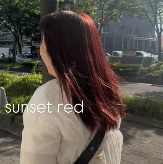 ロング 似合わせカット暖色 カラーhiyonaのヘアスタイル