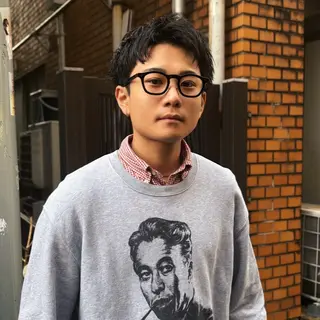 ショート パーマ メンズ 服に合うお洒落ヘア /GLOP リュートのヘアスタイル