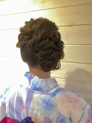 ロング ヘアアレンジ さかい なつみのヘアスタイル
