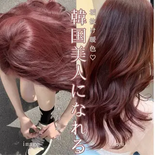 カラー ❤️ブリーチなし💚 ダブルカラー平野実花のヘアスタイル