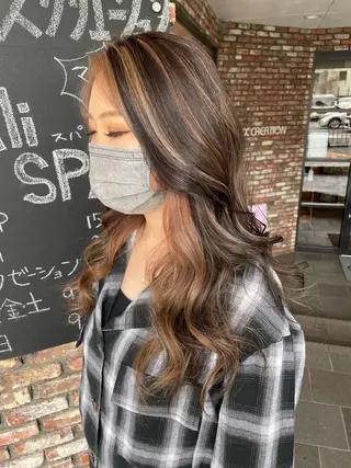 ロング カラー Canon/ インナーカラー/四条のヘアスタイル