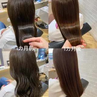 ロング カラー 艶カラー/韓国顔周り 🎀mamiのヘアスタイル