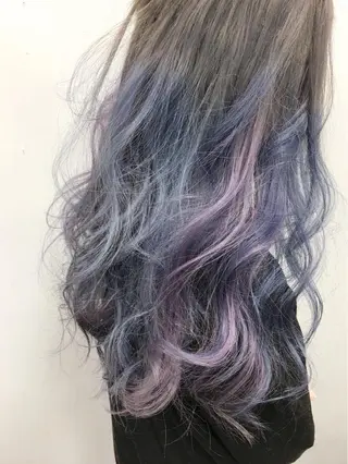 ロング カラー ヘアアレンジ エクステの神様 ▫️原島ユウヤ▫️のヘアスタイル