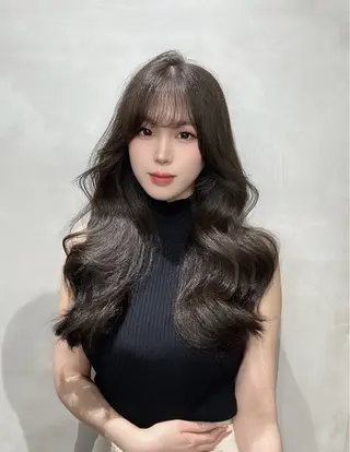 ロング セジュン 韓国レイヤー/顔周りのヘアスタイル