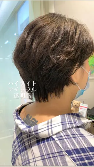 ショート カラー 似合わせカラー/艶 髪質改善/ヨシザキのヘアスタイル