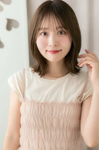 ミディアム カラー パーマ ヘアアレンジ 🫧艶髪🫧髪質改善 🩶石川真歩🩶のヘアスタイル