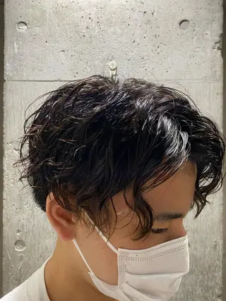 パーマ メンズ メンズブリーチカラー /パーマ ごーた立川のヘアスタイル