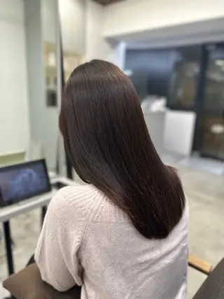 セミロング パーマ ハイトーンカラー が絶対可愛い✨泰聖✨のヘアスタイル