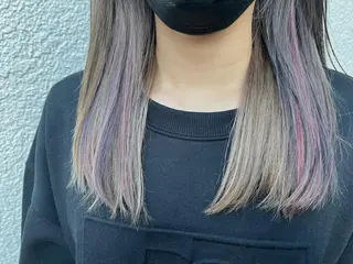 セミロング カラー おくだ　りお /ハイトーンカラーのヘアスタイル