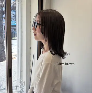 セミロング カラー murai airiのヘアスタイル