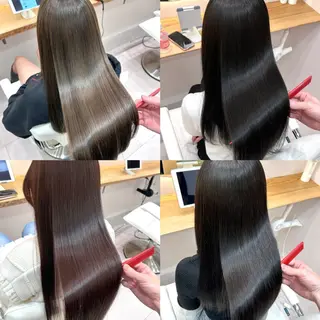 ロング ボブ/レイヤーボブ/ 髪質改善/梶川 夏季のヘアスタイル