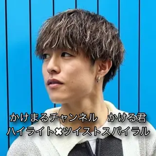 ショート カラー パーマ メンズ EMANON池袋店所属・池袋メンズNo.1 増田リツヤのヘアスタイル