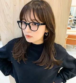 セミロング ヘアアレンジ ✿ナチュラルカラー nanaka✿のヘアスタイル