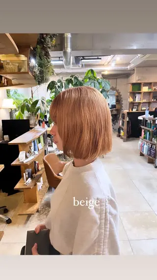 ショート カラー 🌱ぱっつとボブカ ット🌱/Ryotaのヘアスタイル