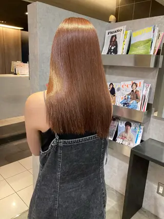 ロング 縮毛矯正の達人呉 大和のヘアスタイル