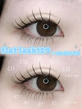 マツエク・マツパ blancnoir lash所属・棚岡 結花のマツエク・マツパデザイン