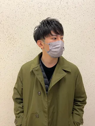 ミディアム メンズ kei/透明感カラー /縮毛矯正/メンズのヘアスタイル