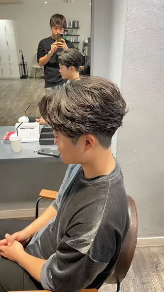 パーマ メンズ メンズサロン　アソビ所属・田中公亮/失敗 しないメンズパーマのヘアスタイル