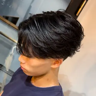 ミディアム パーマ メンズ ツイスパ/ TAKUMIのヘアスタイル