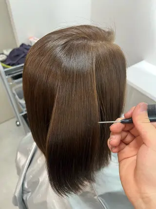 ミディアム カラー 辻 一馬のヘアスタイル